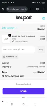 Forpops coupon verification screenshot