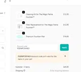 My Lovely Feline coupon verification screenshot