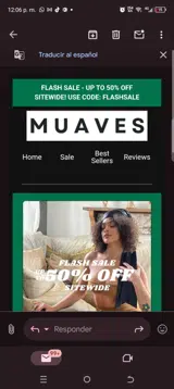 Flashsale coupon verification screenshot