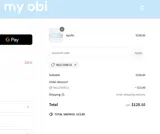 MY OBI coupon verification screenshot