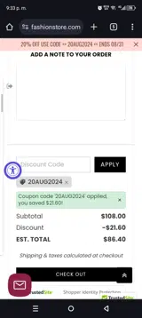 20aug2024 coupon verification screenshot
