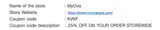 MyOva coupon verification screenshot