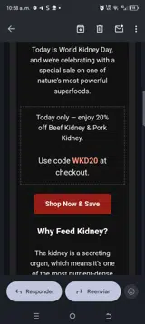 WKD20 coupon verification screenshot