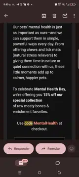 MentalHealth coupon verification screenshot