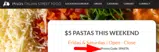 5PASTA coupon verification screenshot