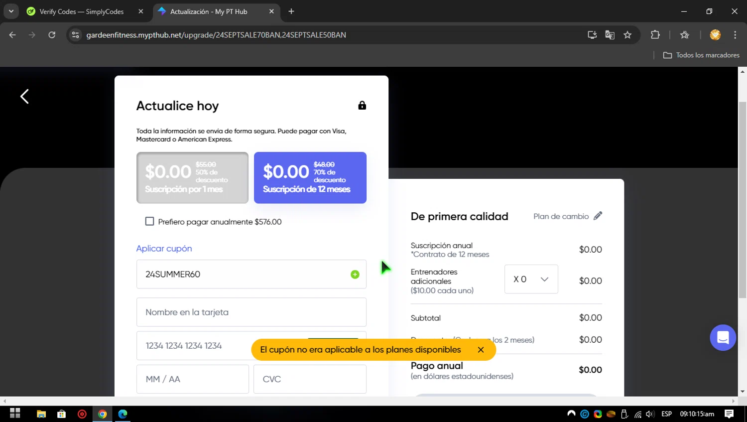 how to use MY PT HUB coupons