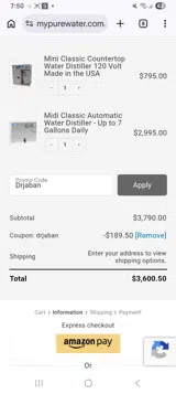 Drjaban coupon verification screenshot