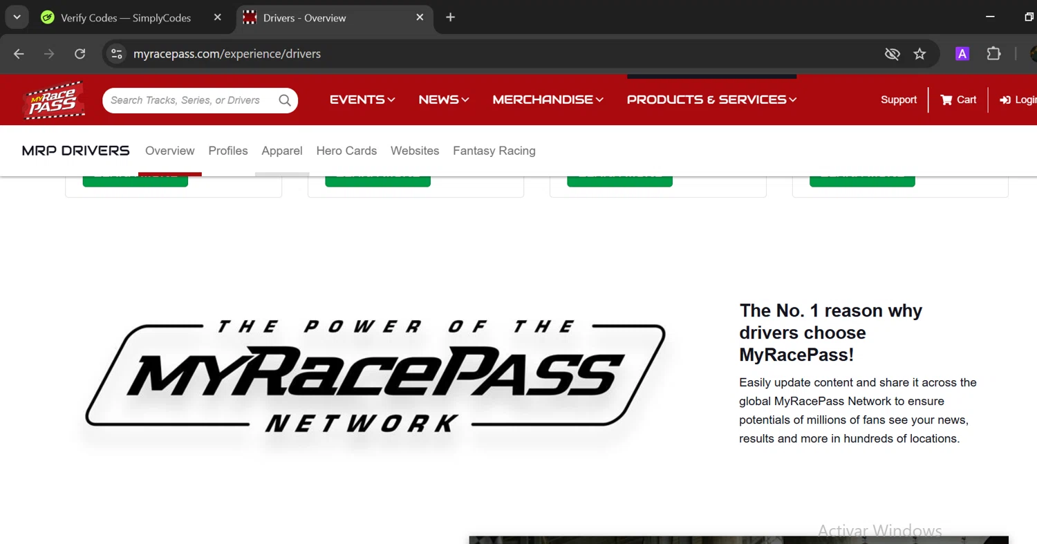 MyRacePass promo code screenshot showing code WELCOME applied at MyRacePass checkout page. Uploaded by SimplyCodes community member GloriousTitan3094 on Mar 3, 2025