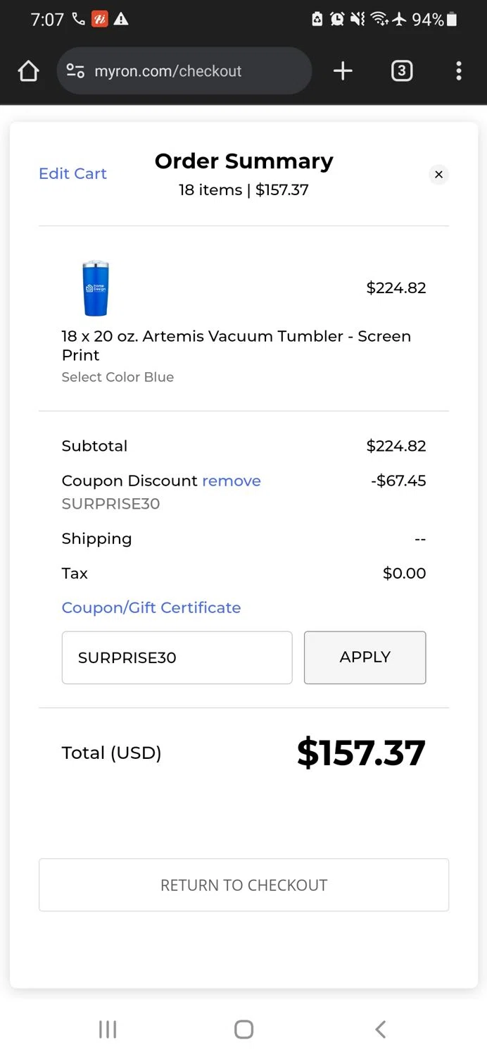 how to use Myron coupons