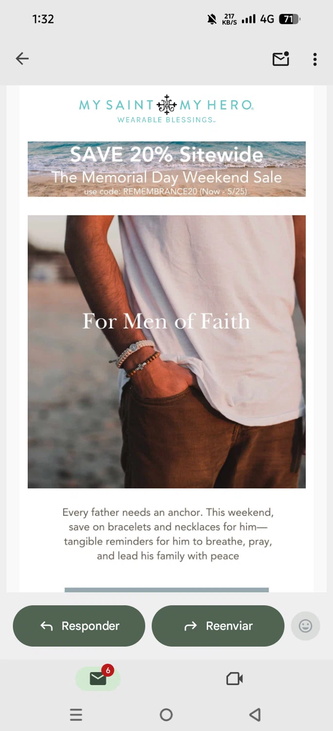 My Saint My Hero promo code screenshot showing code Remembrance20 applied at My Saint My Hero checkout page. Uploaded by SimplyCodes community member PaulSkenes on May 22, 2026