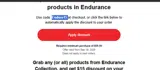 Endure15 coupon verification screenshot