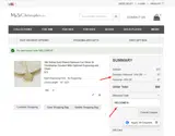 WELCOME10 coupon verification screenshot