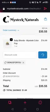 bonusforyou coupon verification screenshot