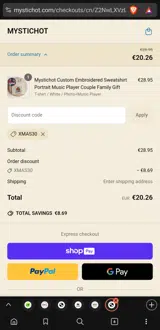 XMAS30 coupon verification screenshot