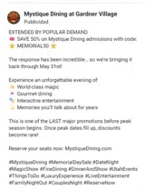MEMORIAL50 coupon verification screenshot