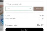 EASY coupon verification screenshot