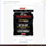 SPOOKY524 coupon verification screenshot
