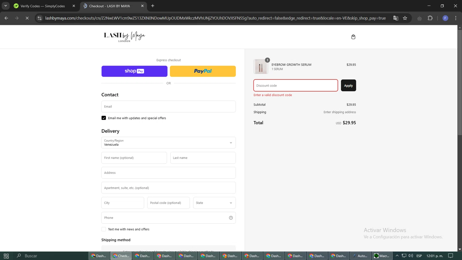 Mytheresa promo code screenshot showing code B4YCF2S applied at Mytheresa checkout page. Uploaded by SimplyCodes community member SavingsLegend3954 on Mar 7, 2025