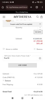 Kids2O coupon verification screenshot