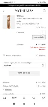 APPLOVE coupon verification screenshot