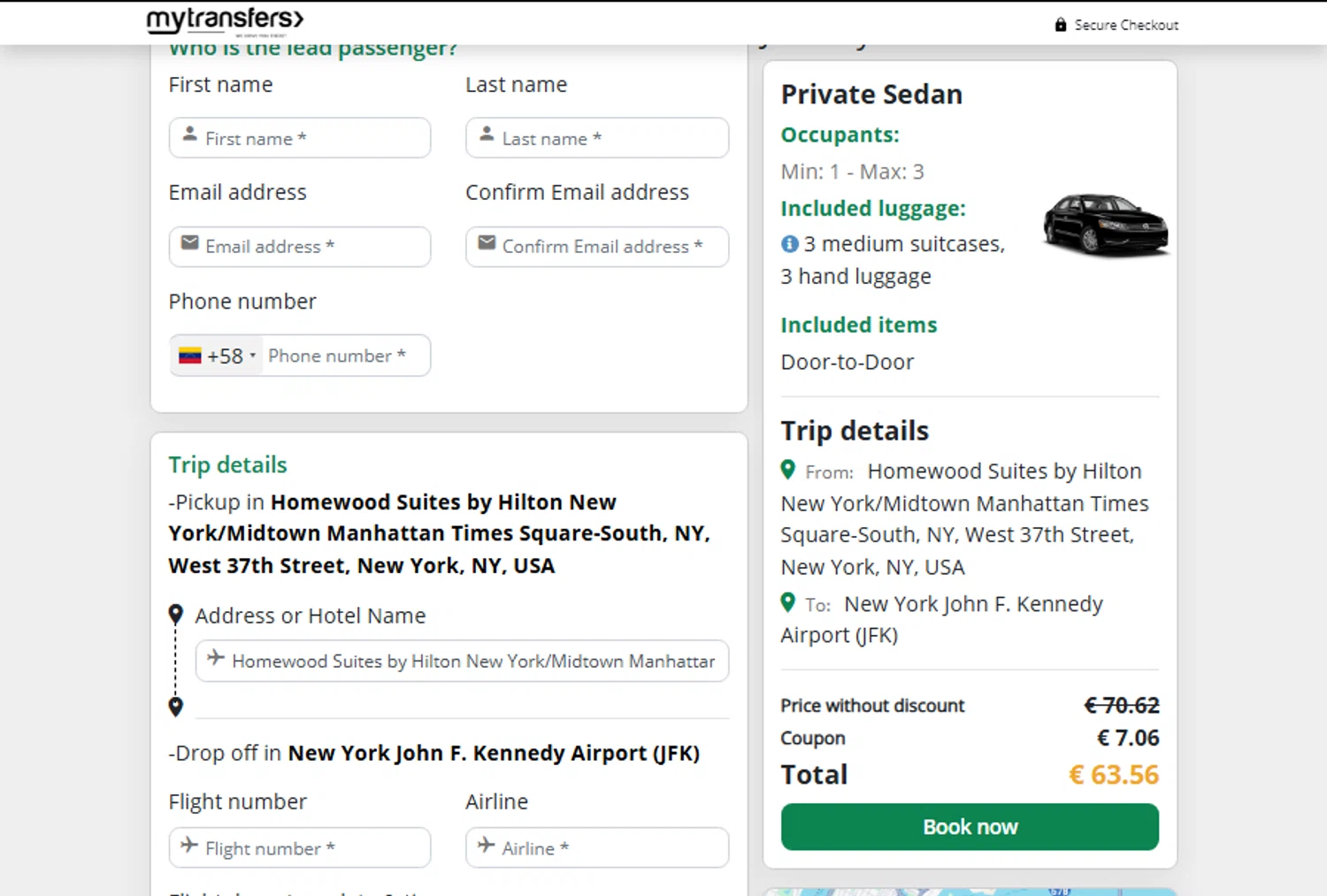 MyTransfers promo code screenshot showing code BLACKFRIDAY24 applied at MyTransfers checkout page. Uploaded by SimplyCodes community member gabrielponce on Nov 27, 2024