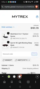 MYTREX USA coupon verification screenshot