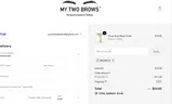 BROWS15 coupon verification screenshot