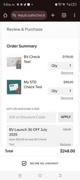 BVLAUNCH30 coupon verification screenshot