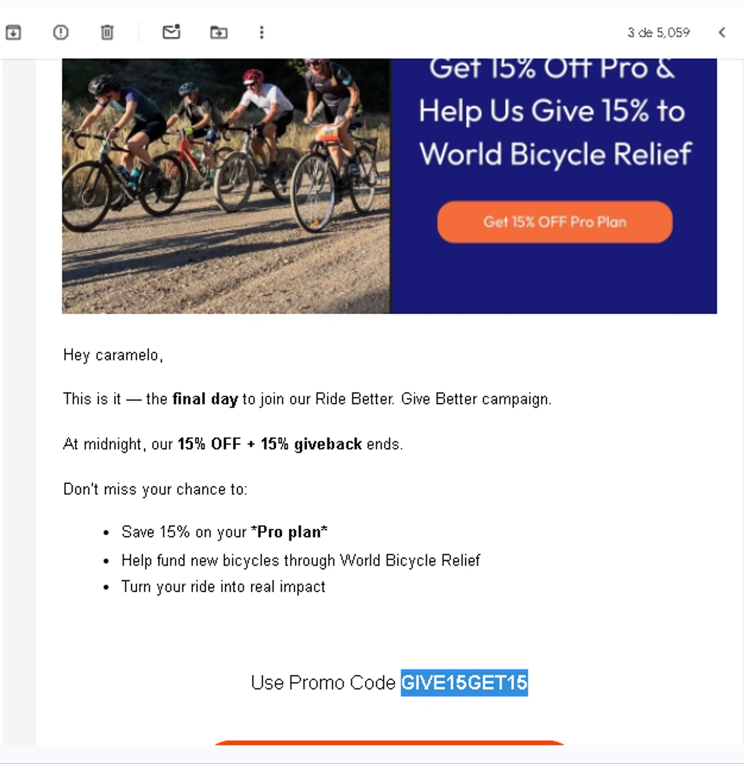 MyVeloFit discount code screenshot showing code GIVE15GET15 applied at MyVeloFit checkout page. Uploaded by SimplyCodes community member ParisSmith on Dec 1, 2025