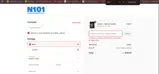 N101 coupon verification screenshot