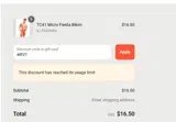 adrz1 coupon verification screenshot