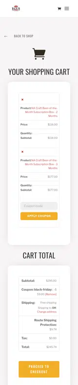 Black-friday coupon verification screenshot