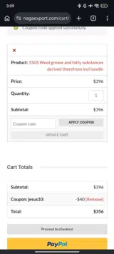 jesus10 coupon verification screenshot
