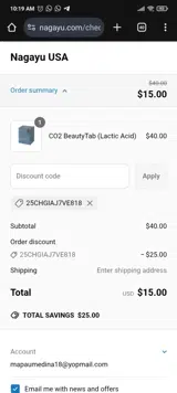 25CHGIAJ7VE818 coupon verification screenshot