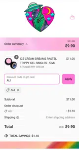 Nailz by Dev coupon verification screenshot