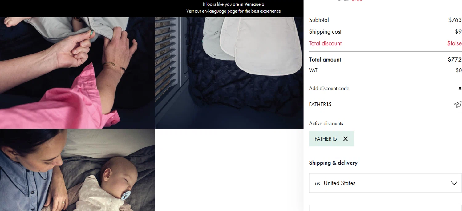 Najell discount code screenshot showing code FATHER15 applied at Najell checkout page. Uploaded by SimplyCodes community member Fundolaroca on Jun 12, 2025