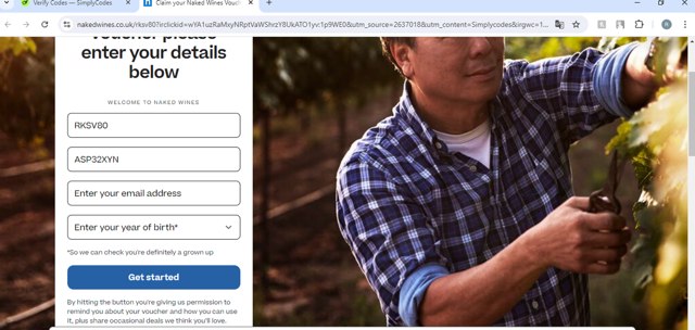 Naked Wines checkout page showing Naked Wines discount code box | Screenshot taken by SimplyCodes community member on Aug 23, 2024