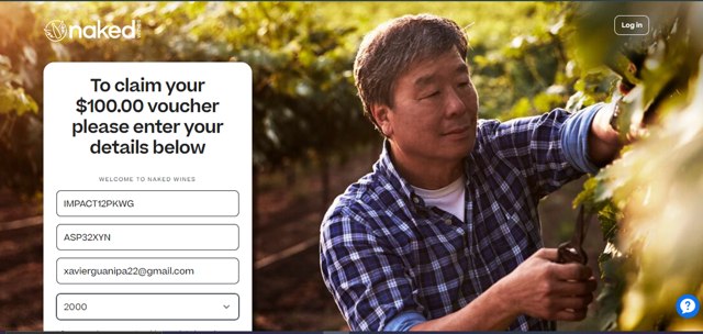 Naked Wines checkout page showing Naked Wines discount code box | Screenshot taken by SimplyCodes community member on Jul 25, 2024
