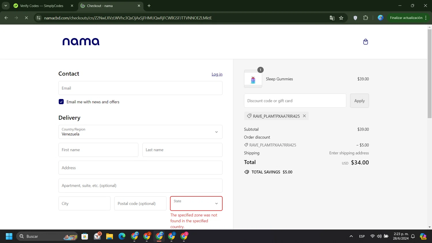 Nama Promo Codes 5 Off July 2024