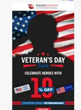 VETERANS2401 coupon verification screenshot