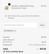 Name It Golf coupon verification screenshot