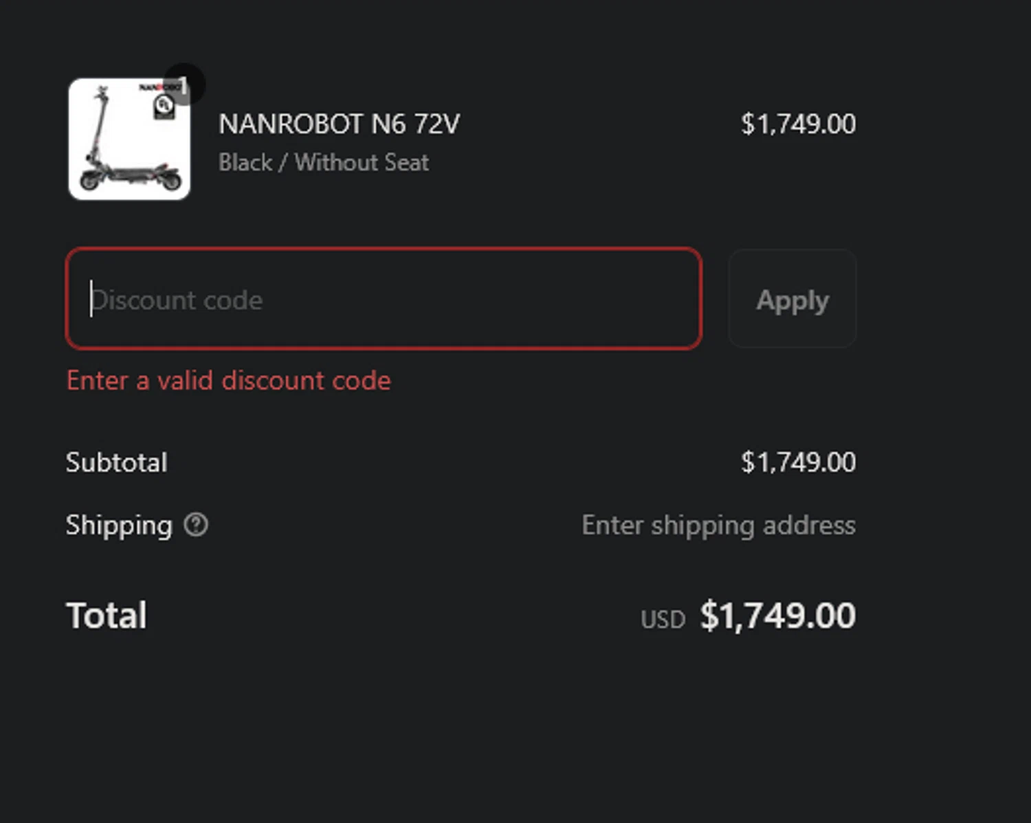 NANROBOT coupon code screenshot showing code NR15 applied at NANROBOT checkout page. Uploaded by SimplyCodes community member xocelot44x on Sep 5, 2025