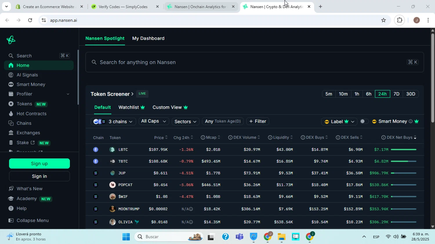 Nansen promo code screenshot showing code GIDEON applied at Nansen checkout page. Uploaded by SimplyCodes community member ABHF23 on May 28, 2025