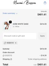 DODO10 coupon verification screenshot