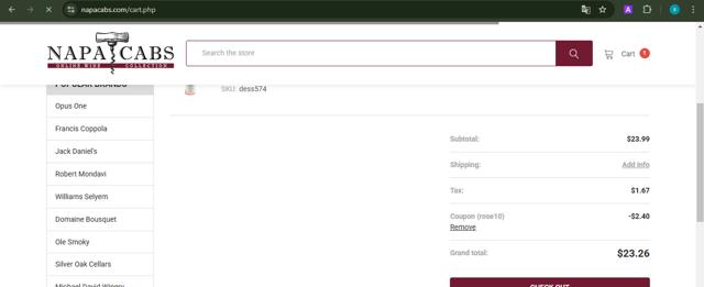 NapaCabs checkout page showing NapaCabs promo code box | Screenshot taken by SimplyCodes community member on Jan 17, 2025