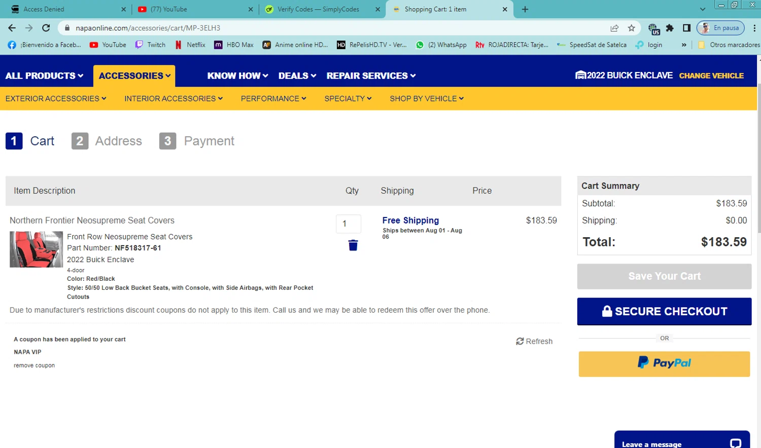 NAPA Auto Parts Promo Codes 20 Off Coupons in August 2024 SimplyCodes