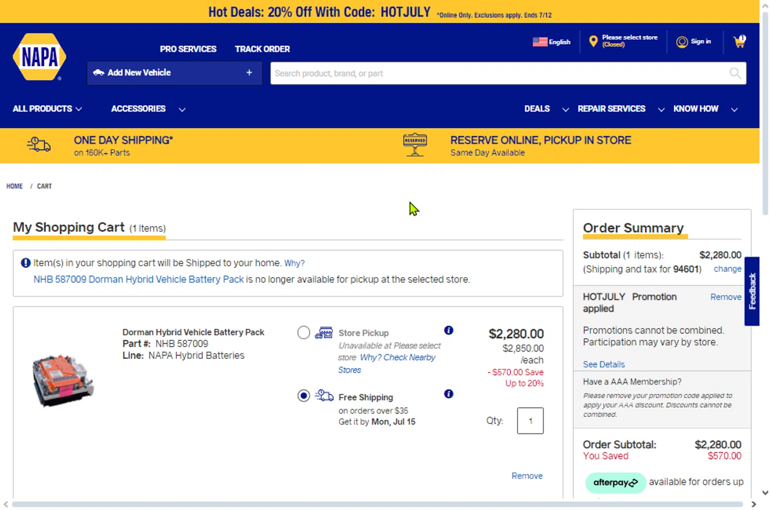 NAPA Auto Parts Promo Codes 20 Off Coupons in August 2024 SimplyCodes