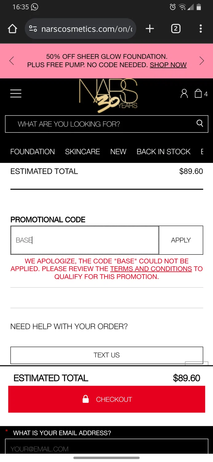 NARS Cosmetics Promo Codes (5 Verified) - 10% Off Jan 2025