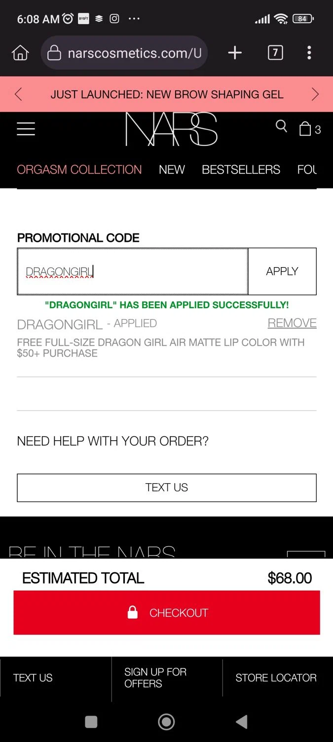 NARS Cosmetics Promo Codes 15 Off August 2024