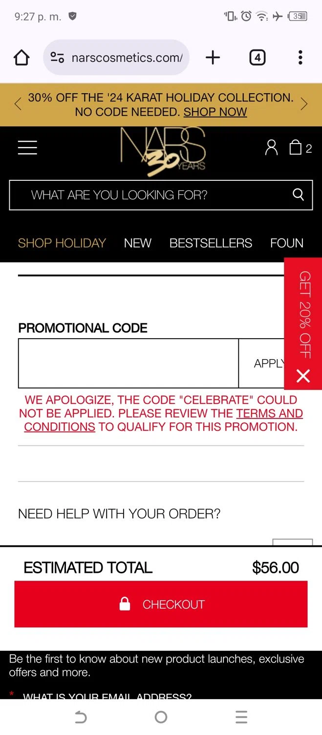 NARS Cosmetics Promo Codes (5 Verified) - 10% Off Jan 2025